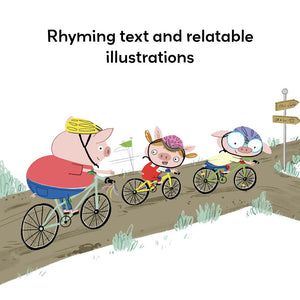 Rhyming text and relatable illustrations