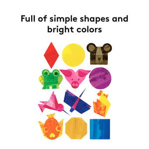Full of simple shapes and bright colors