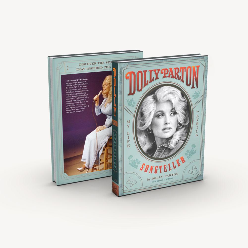 Dolly Parton, Songteller: My Life in Lyrics, front and back covers