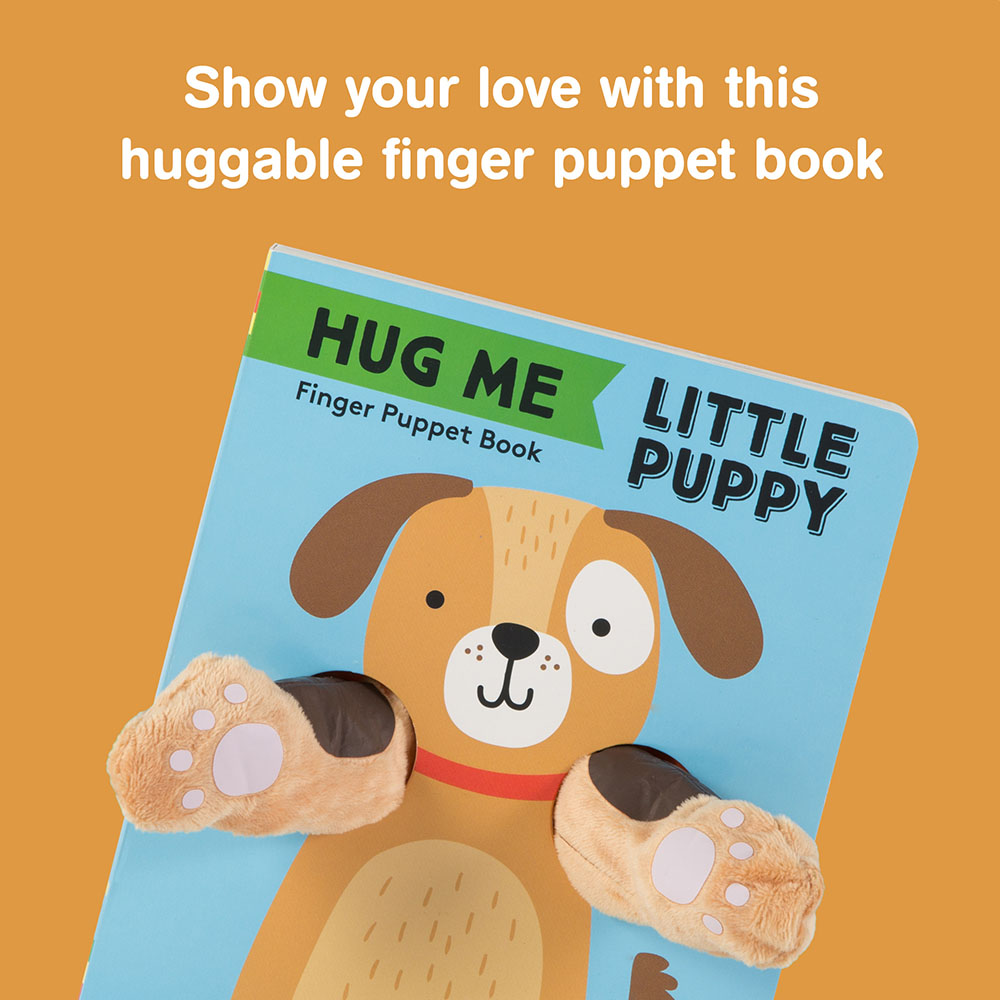 Show your love with this huggable finger puppet book