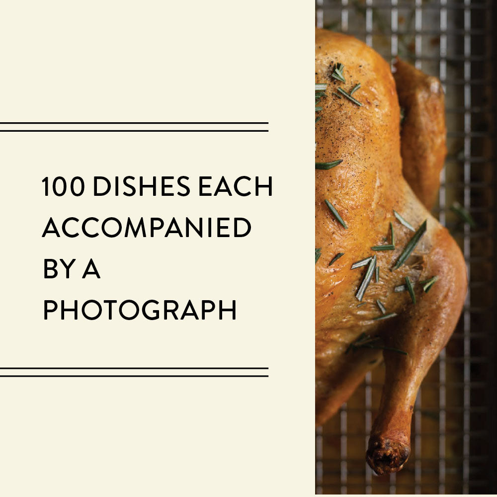 100 dishes each accompanied by a photograph