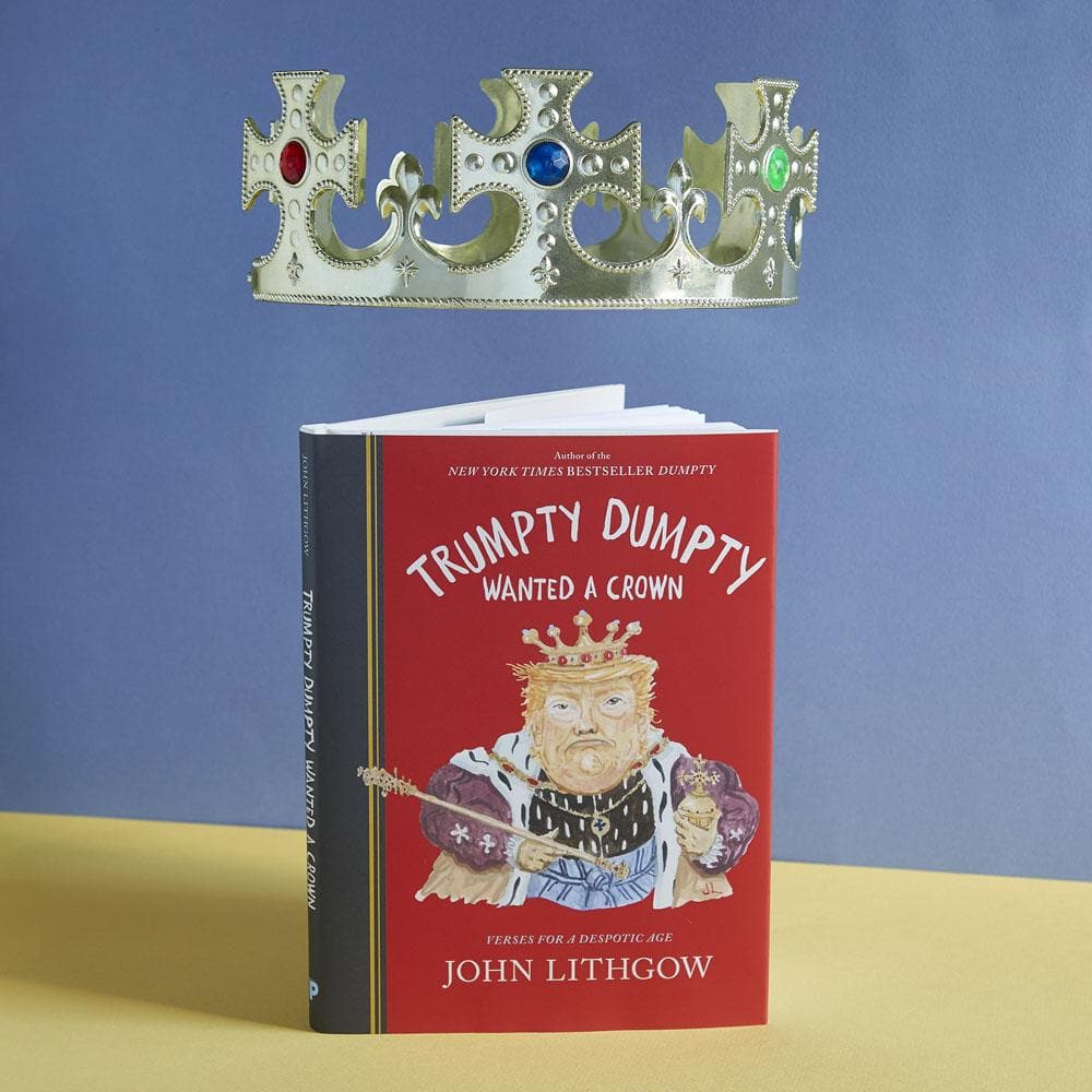Trumpty Dumpty Wanted a Crown book with floating gold crown