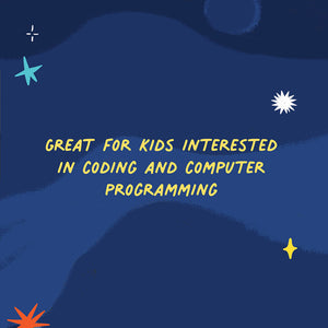 Great for kids interested in coding and computer programming