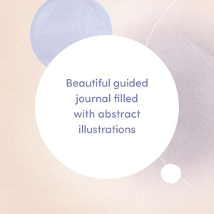 Beautiful guided journal filled with abstract illustrations