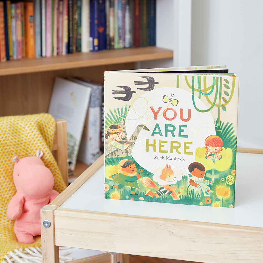 You Are Here on nursery table