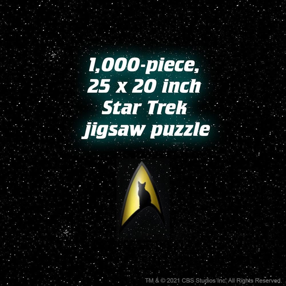 1,000-piece, 25x20 in Star Trek jigsaw puzzle