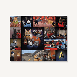 Star Trek Cats 1000-Piece Puzzle completed puzzle