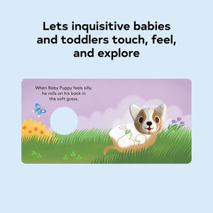 Lets inquisitive babies and toddlers touch, feel, and explore