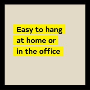 Easy to hang at home or office