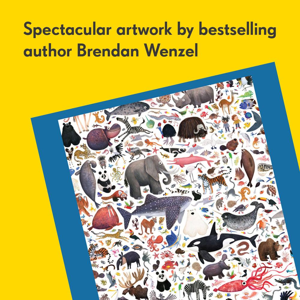 Spectacular artwork by bestselling author Brendan Wenzel