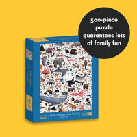 Hello Animals of the World 500-Piece Family Puzzle