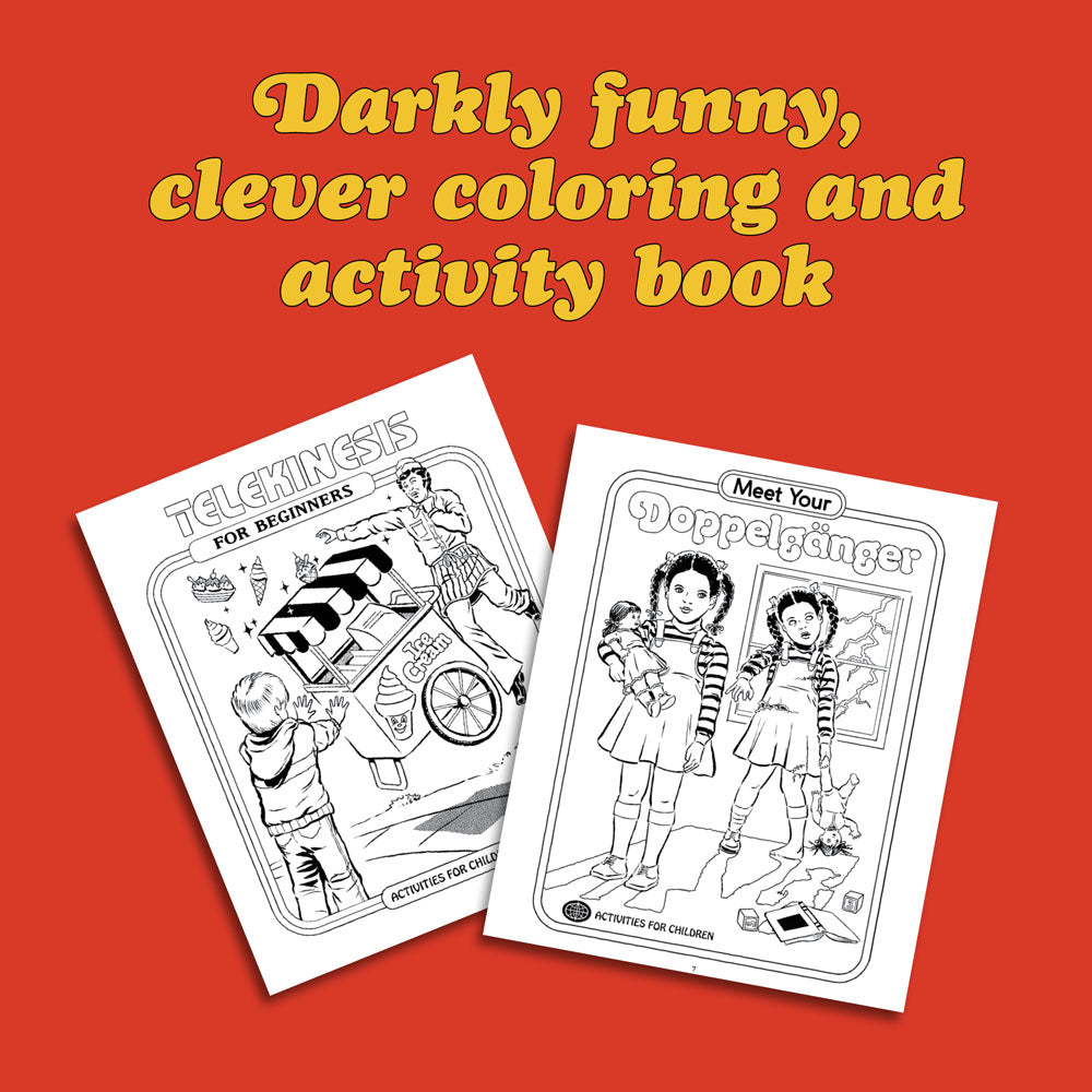 Darkly funny and clever coloring book