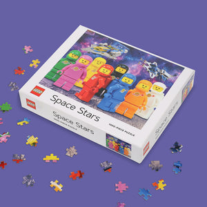 LEGO Space Stars 1000-Piece Puzzle with puzzle pieces