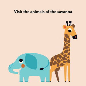 Visit the animals of the savanna
