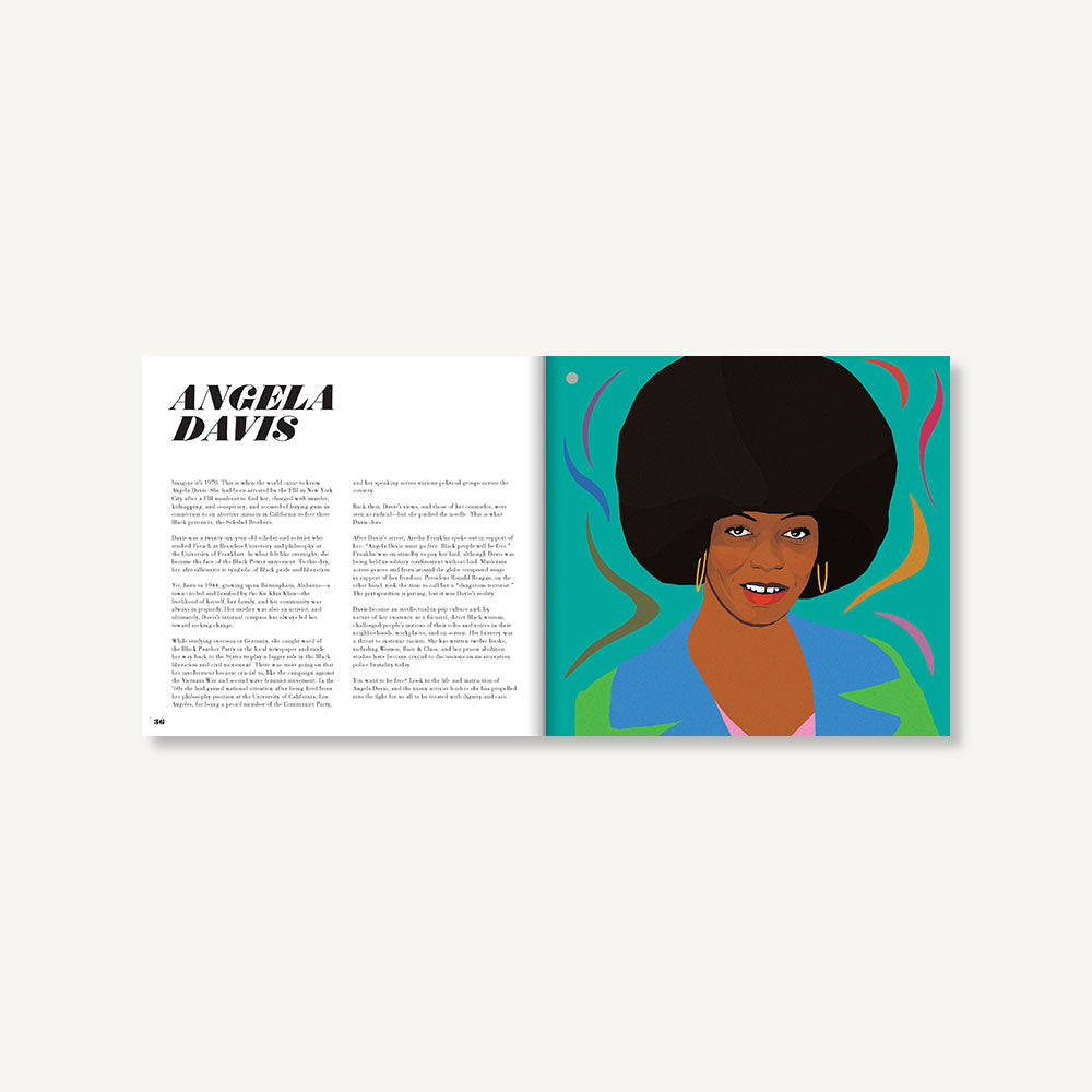 Black Icons in Herstory interior: Angela Davis