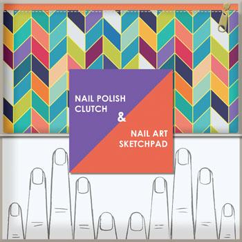 Nail Polish Clutch & Nail Art Sketchpad
